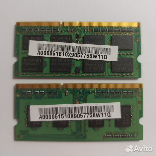 Оперативная память so-dimm ddr3 1066 MHz 3Gb