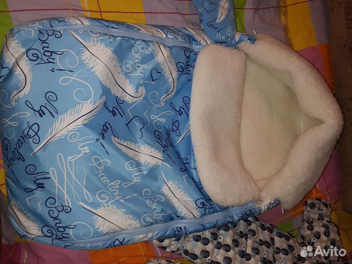 Детский конверт на выписку