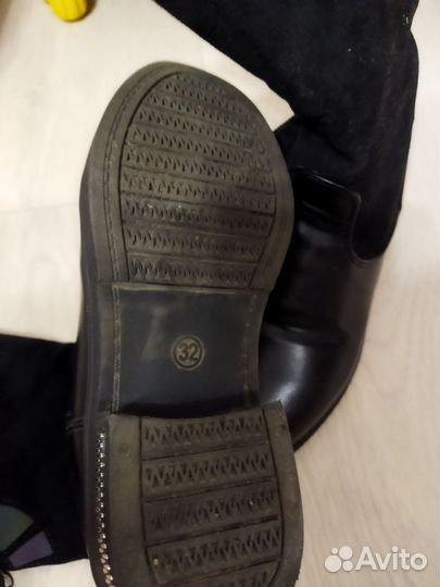 Сапоги для девочки 32 размер осень