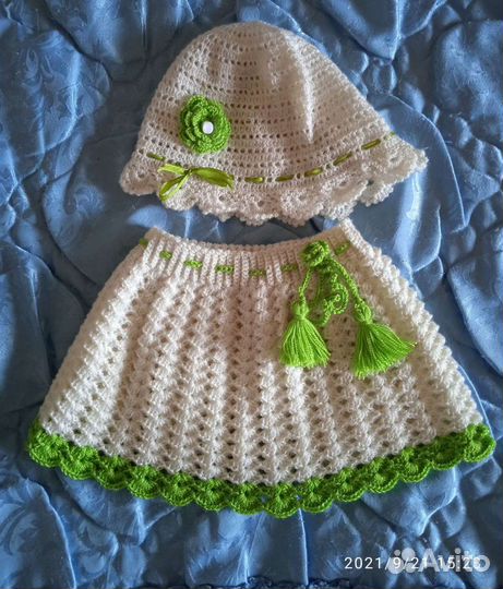 Юбочка и шапочка для девочки