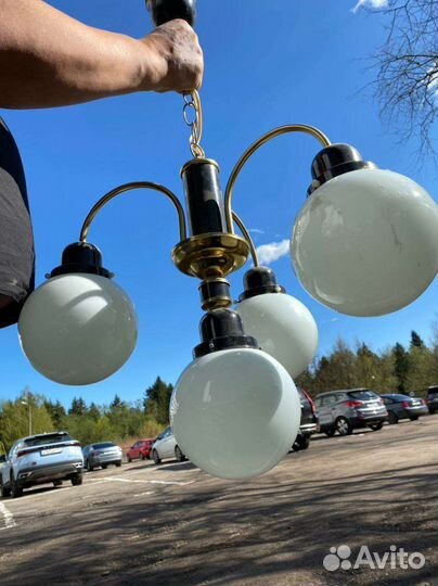 Люстра винтаж, шары