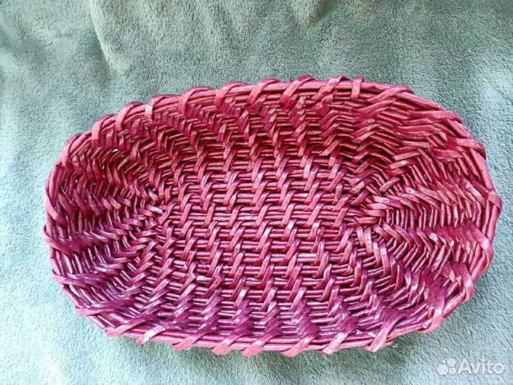 Корзина плетеная интерьерная ручная работа