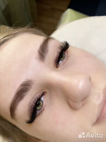 Наращивание и ламинирование ресниц на дому