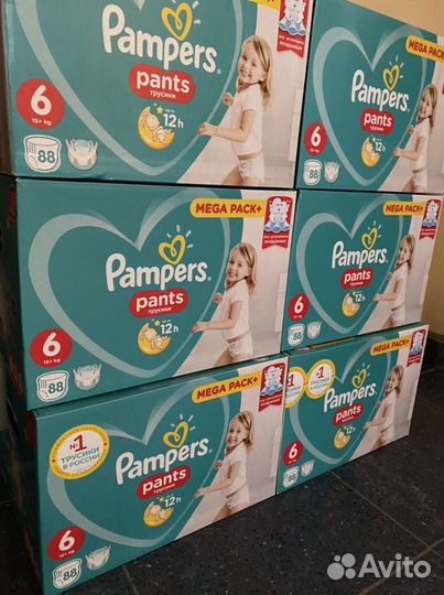 Трусики Pampers Pants 3, 4, 5, 6