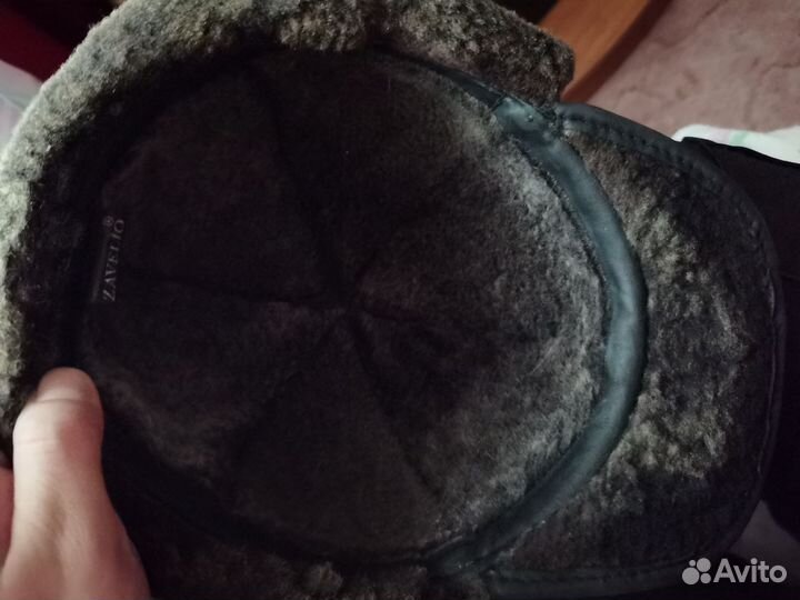 Мужская кожаная кепка