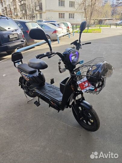 Велосипед скутер с педалями электро 500W