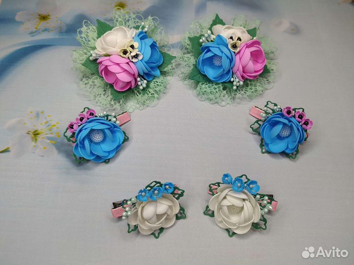 Бантики и заколочки фоамиран