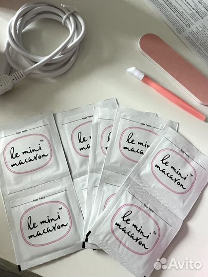 Le mini macaron набор для маникюра с led лампой