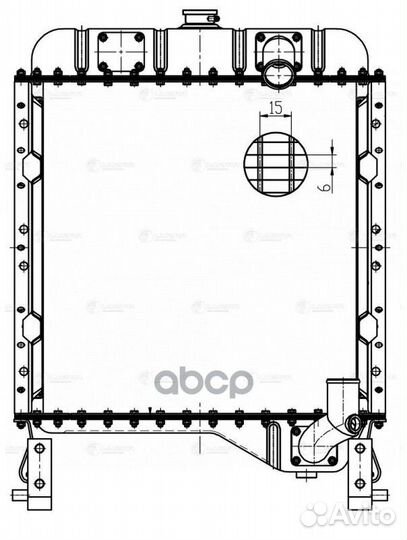 Радиатор охл. для с/т дт-75 с дв. А-41 (3-х