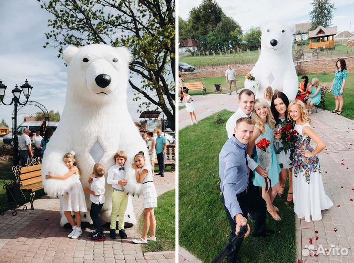 Ростовой костюм белого медведя