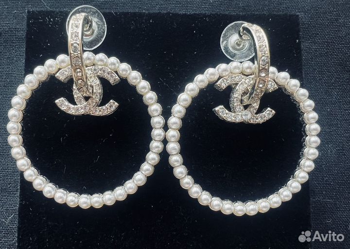 Серьги chanel оригинал