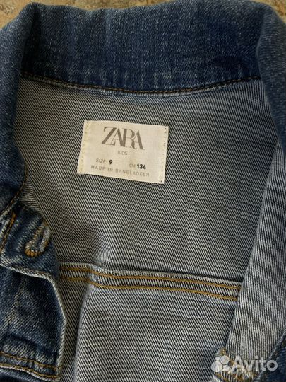 Джинсовая куртка для девочки zara
