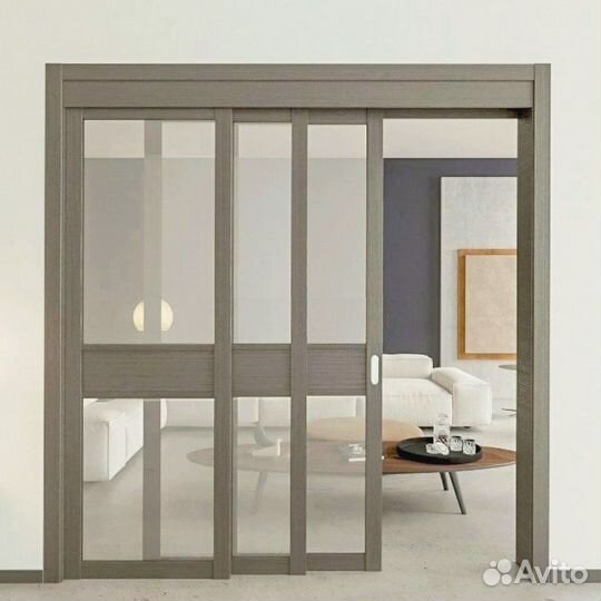 Двери каскадные раздвижные