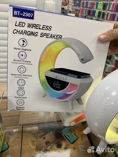 Беспроводной заряд RGB ночник и Bluetooth оптом