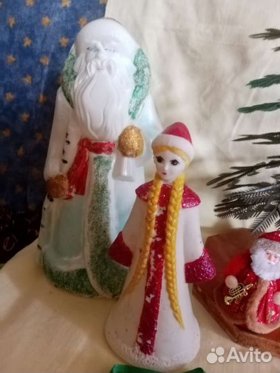 Елка искусственная СССР, снегурочка, игрушки