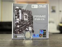 Intel Core i5 12400F + Asus Prime B760M-R (Новое)