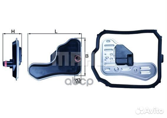 Фильтр АКПП Citroen C3/C4/C5/Xsara, Peug HX148D