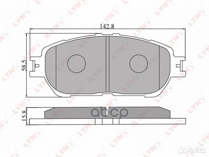 Колодки тормозные дисковые перед toyota Cam