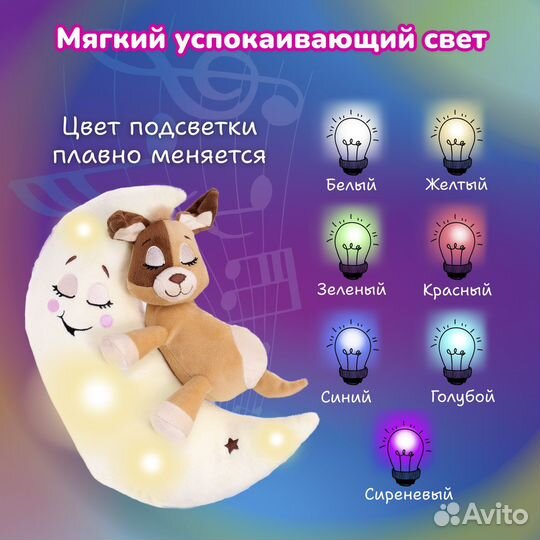 Детский ночник Лунатики Зверюшки-баюшки Собачка