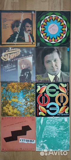 Виниловые пластинки СССР в том числе на декор