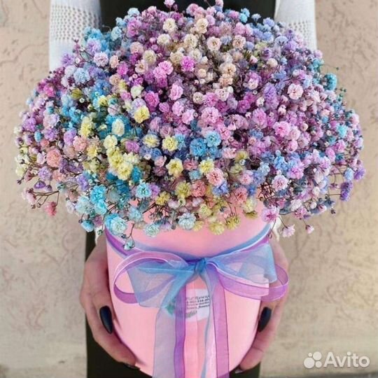 Цветы - букет из гипсофилы