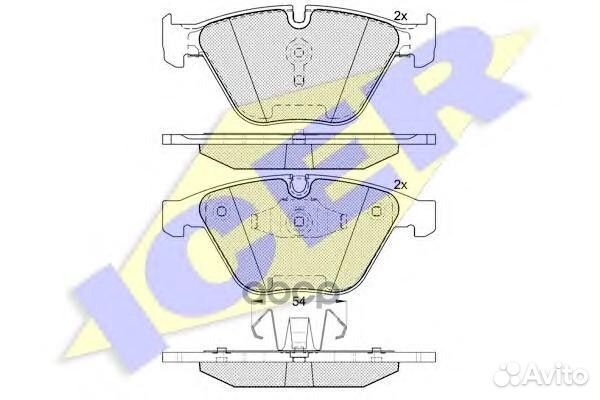 181940 колодки дисковые передние BMW E90/E91/E