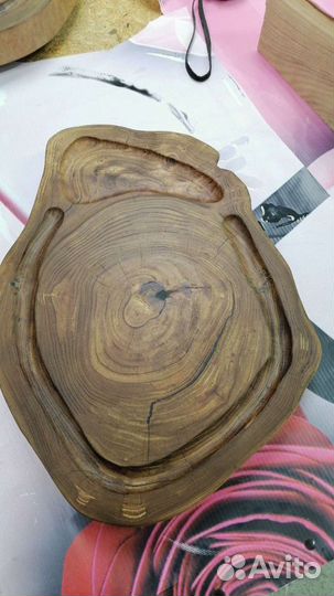 Доска разделочная из карагача и ореха