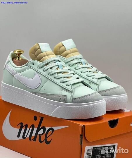 Кроссовки Nike Blazer Low Platform Barely Green