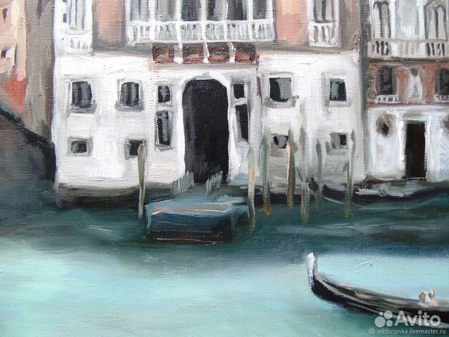 Венеция картина маслом Италия гондольер пейзаж