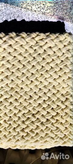 Плед детский вязаный ручная работа