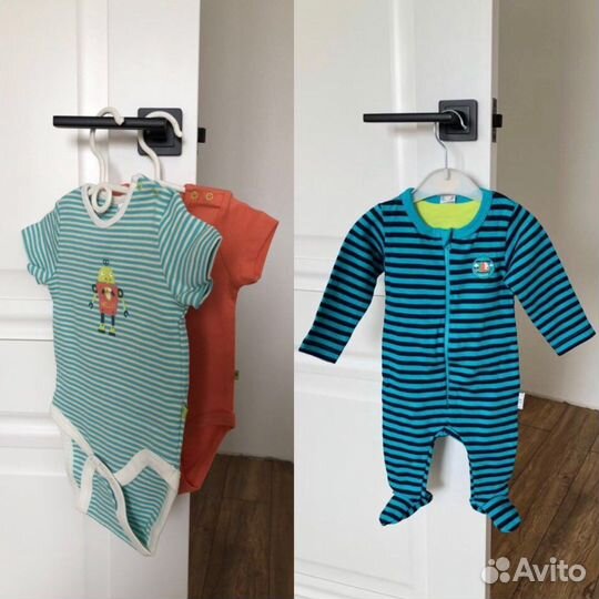 Боди 2 шт. 68 + комбинезон Crockid новые 62