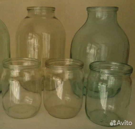 Банки и баллоны стеклянные от 0,2 до 3 литров