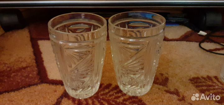 Стопки хрустальные (рюмки), кружки, стаканы