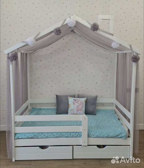 Балдахин на кровать домик 160 на 80