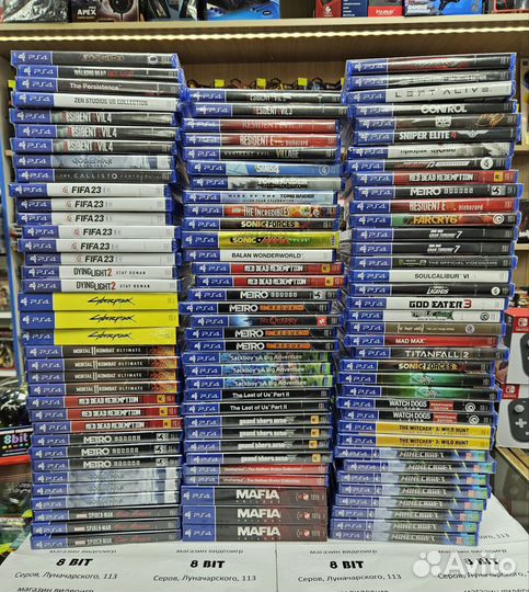 Игры для Sony PS4 новые в плёнке