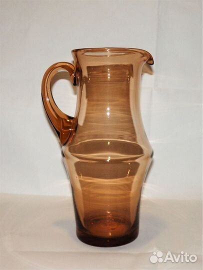 Кувшин Цветное карамельное стекло СССР 70-е Винтаж