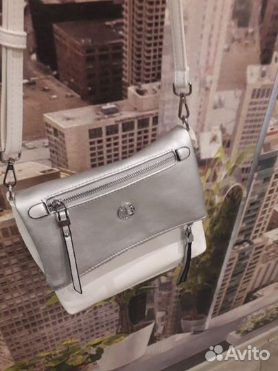 Сумка женская через плечо белая