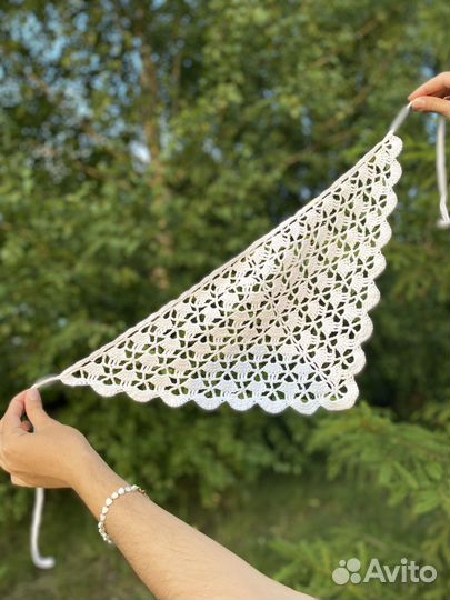 Вязаная косынка - кроше