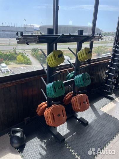 Стойка для дисков, штанги, блины