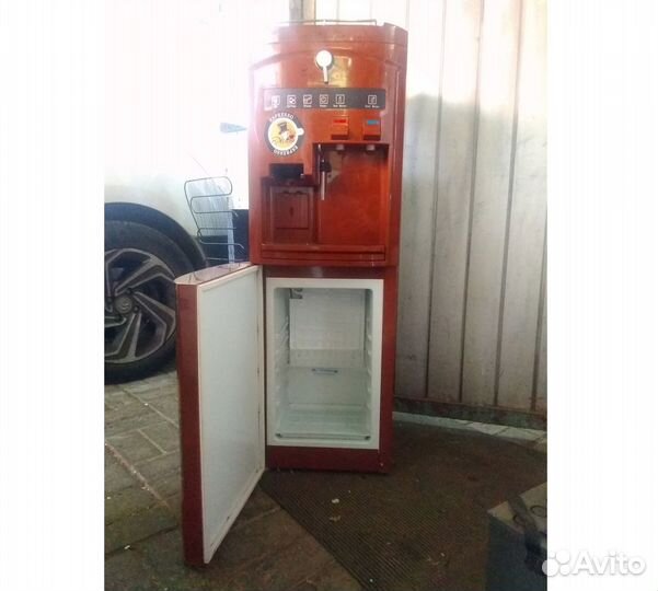 Кулер для воды с холодильником бу коричневый