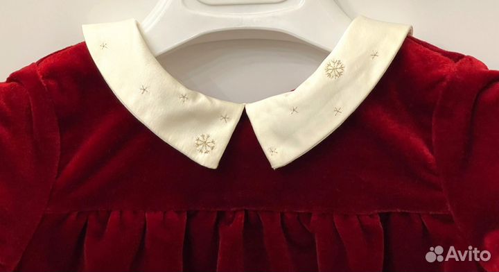 Платье бархатное Bonpont 24 мес оригинал