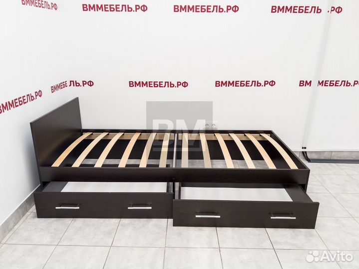 Кровать односпальная с ящиками