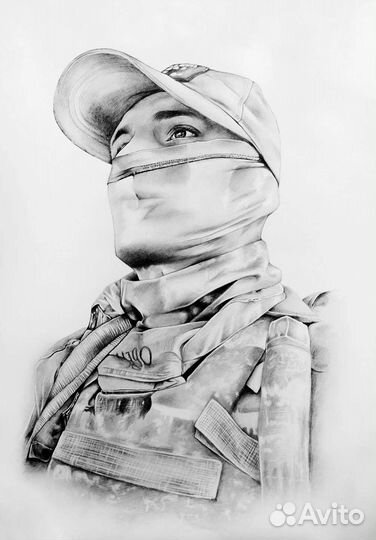 Портрет по фото карандашом на заказ