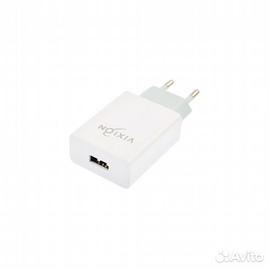 Блок питания vixion L4m 1xUSB 1A+micro USB белый
