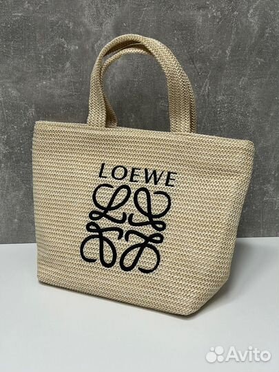 Cумка женская loewe рафия пляжная люкс