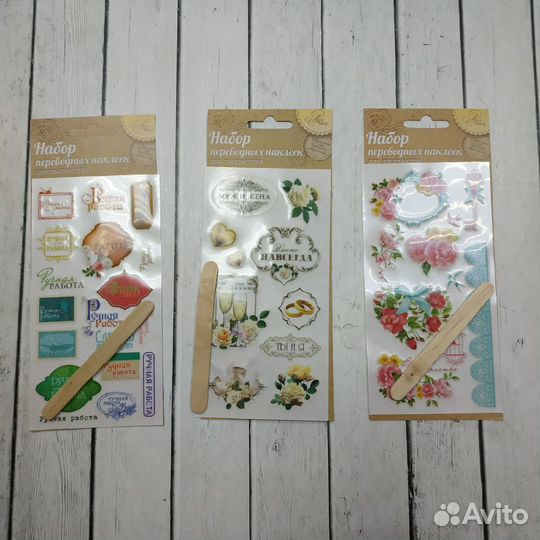 Наклейки, натирки, декор