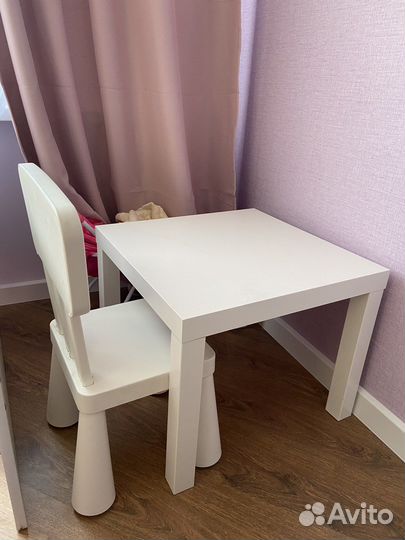 Детский стол и стул IKEA