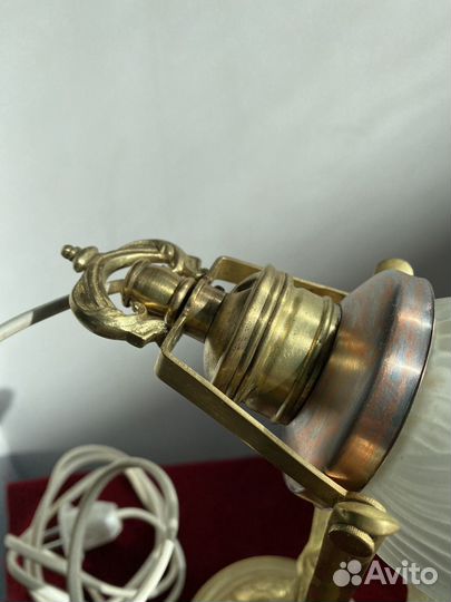 Лампа настольная электрическая антиквариат