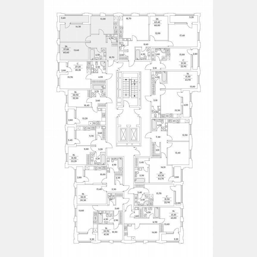 2-к. квартира, 20,5 м², 13/13 эт.