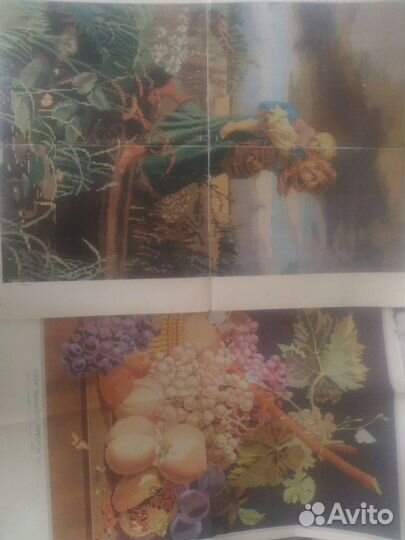 Винтаж. Схемы вышивки крестом 1957 -58гг